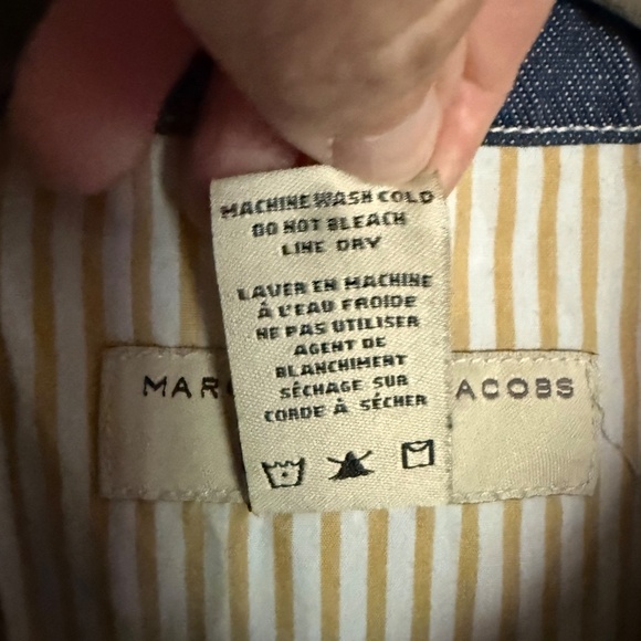 Marc By Marc Jacobs Denim Jean Button Dress with Belt Size 0 - Picture 11 of 11